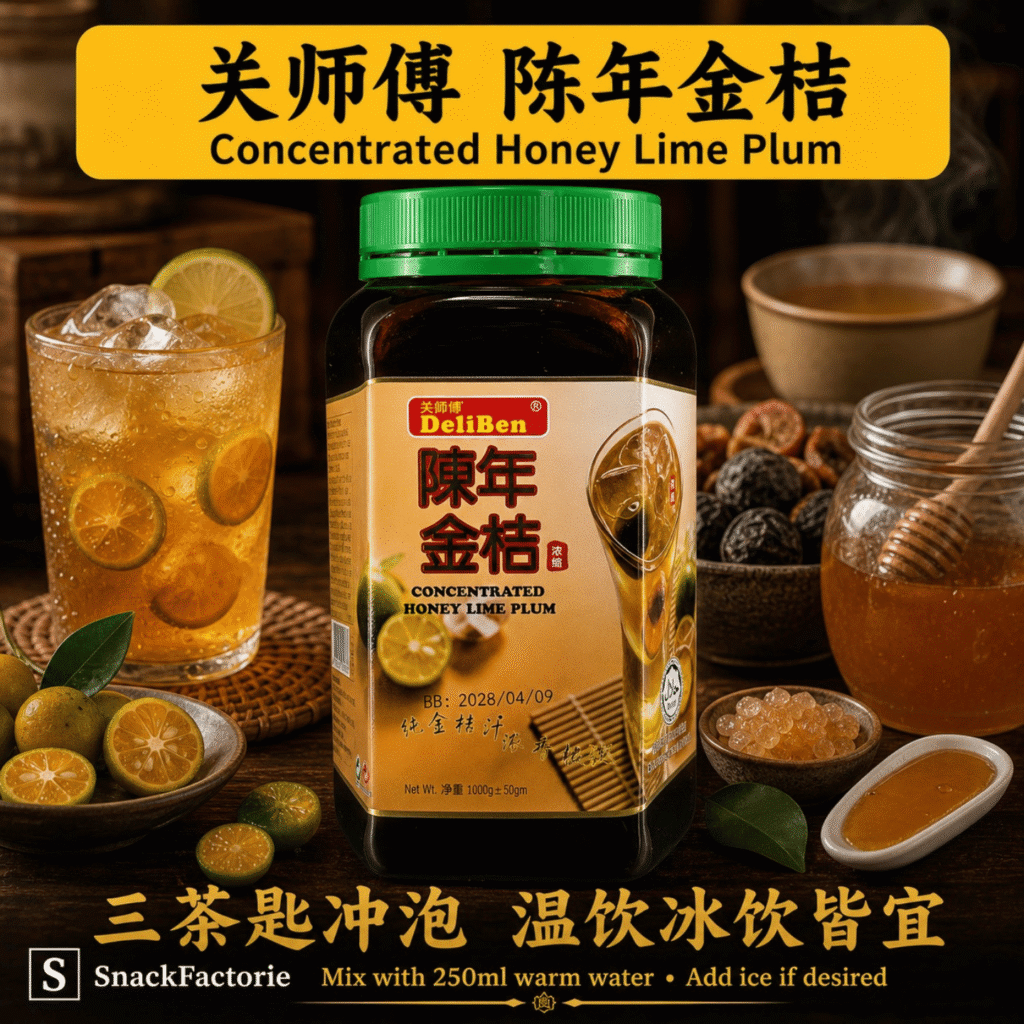 关师傅 陈年金桔 Deliben Concentrated Honey Lime Plum (1KG)