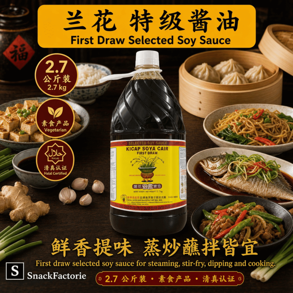 兰花 特级酱油 Orchid Brand Soy Sauce &Premium Soy Sauce (2.7KG)