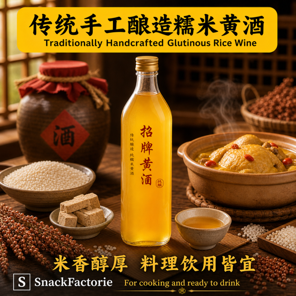 传统手工酿造糯米 黄酒 Traditionally Handcrafted Glutinous Rice Wine