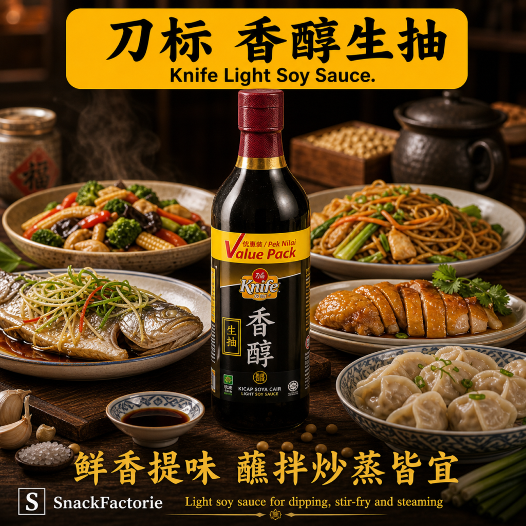 刀标 香醇生抽 Knife Light Soy Sauce