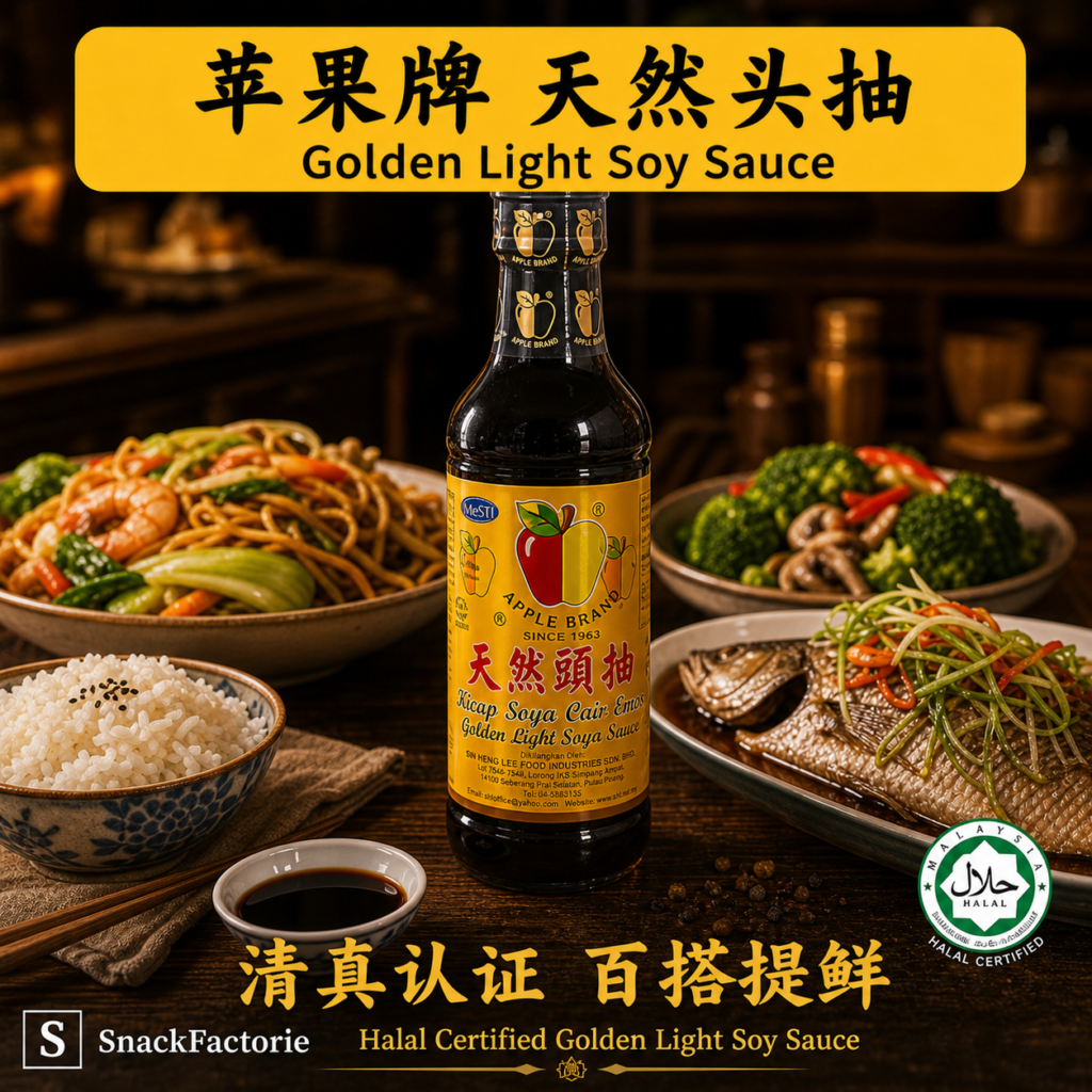 苹果牌 天然头抽 Apple Brand Golden Light Soya Sauce (700g)