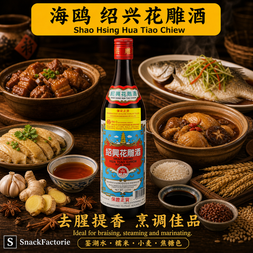 海鸥紹興 花雕酒 Shao Hsing Hua Tiao Chiew Rice Wine (640ML)