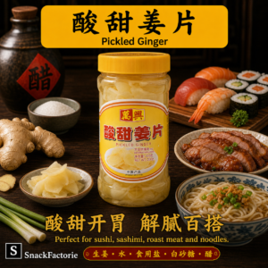 万兴 酸甜姜片 Pickled Ginger (200g)