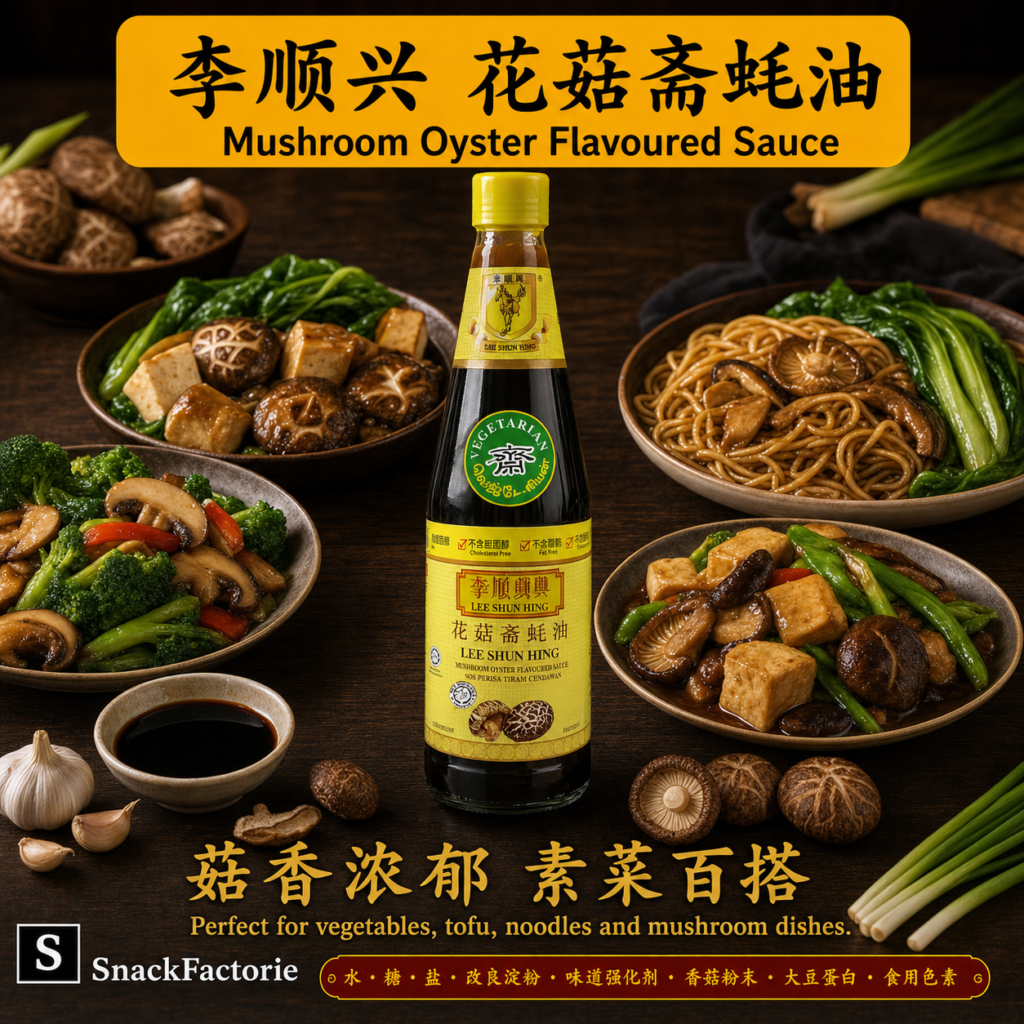 李顺兴 花菇斋蚝油 Lee Shun Hing Mushroom Oyster Flavoured Sauce (765g)