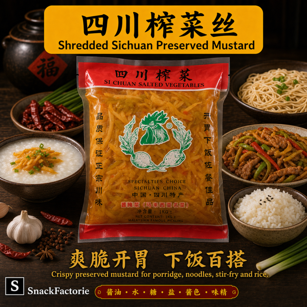 四川榨菜丝 SiChuan Shredded Mustard (1KG)
