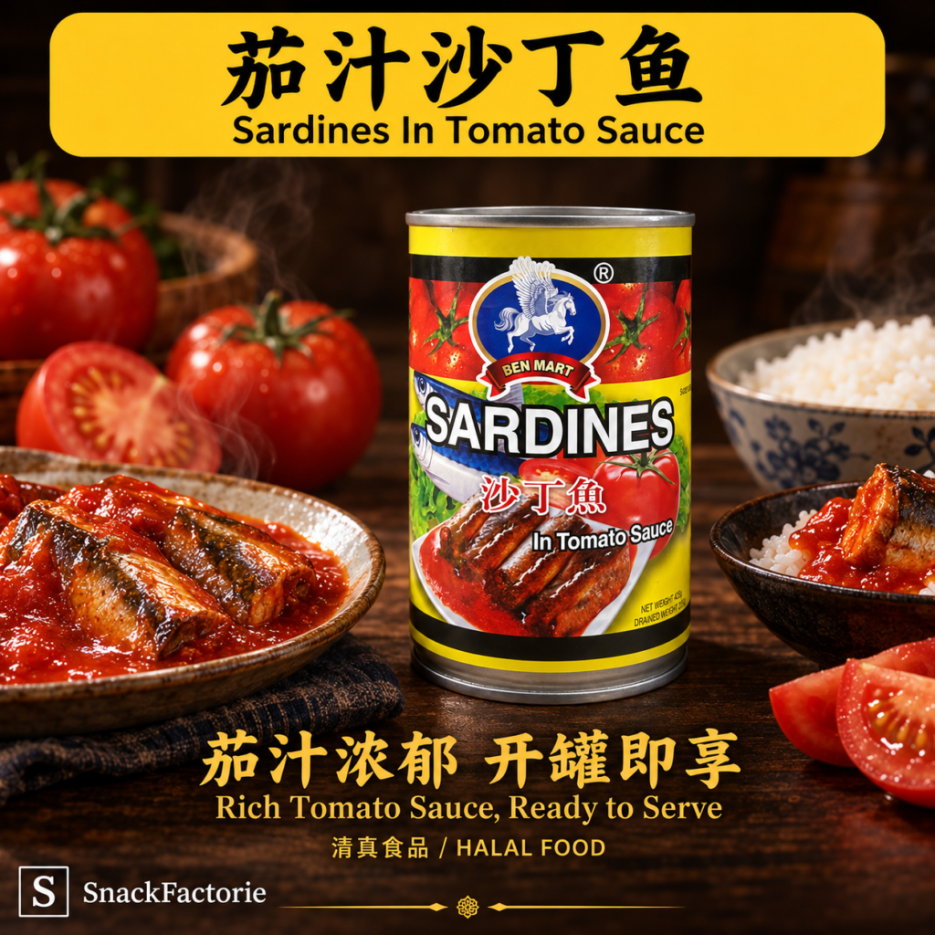 茄子沙丁鱼 Sardines In Tomato Sauce (425g) Halal