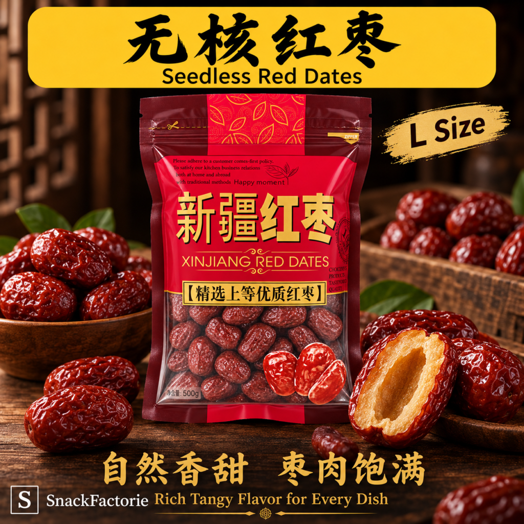 若疆 无核红枣 L Size Seedless Red Dates (500g)