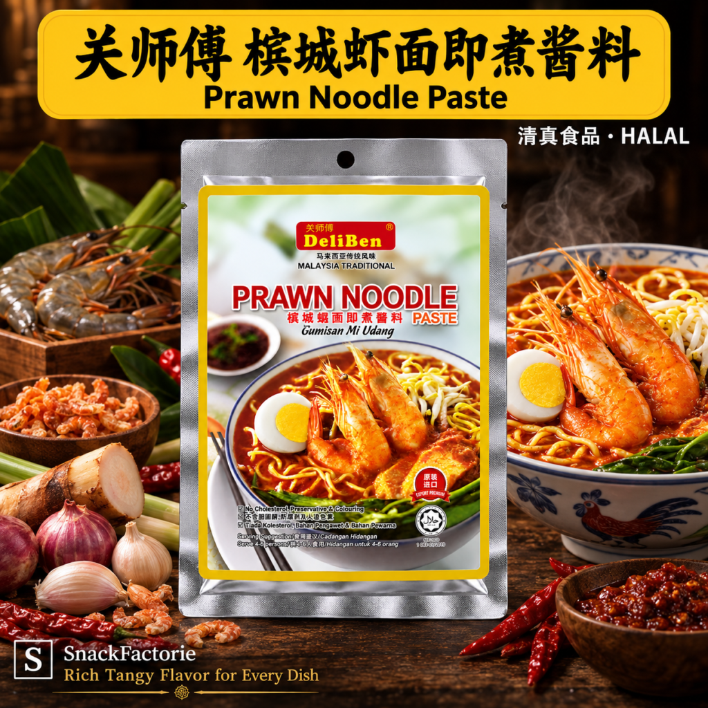关师傅 槟城虾面既煮酱料 Deliben Malaysia Traditional Prawn Noodle Paste (200g)