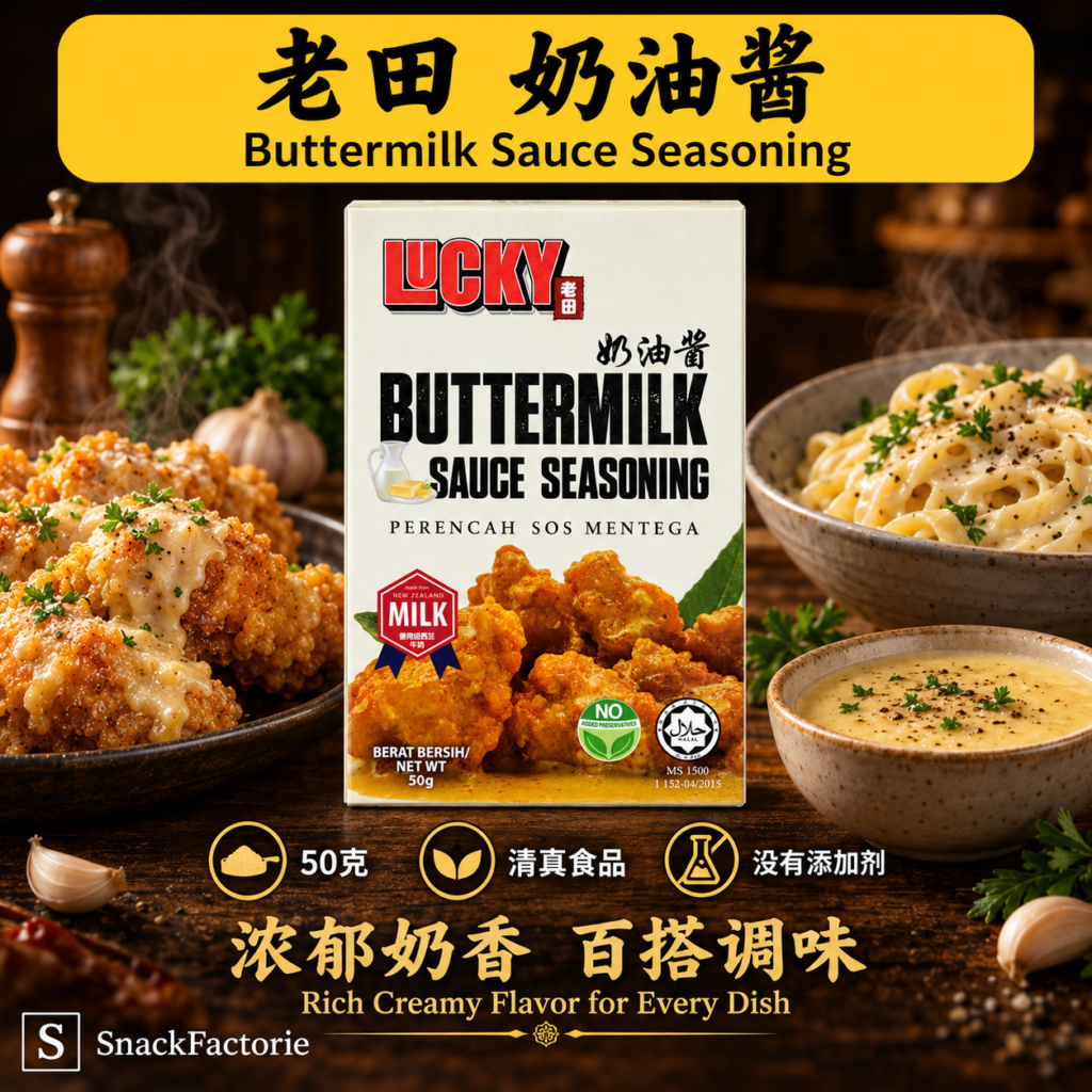 老田 香浓奶油 Lucky Buttermilk Sauce Seasoning (50g)
