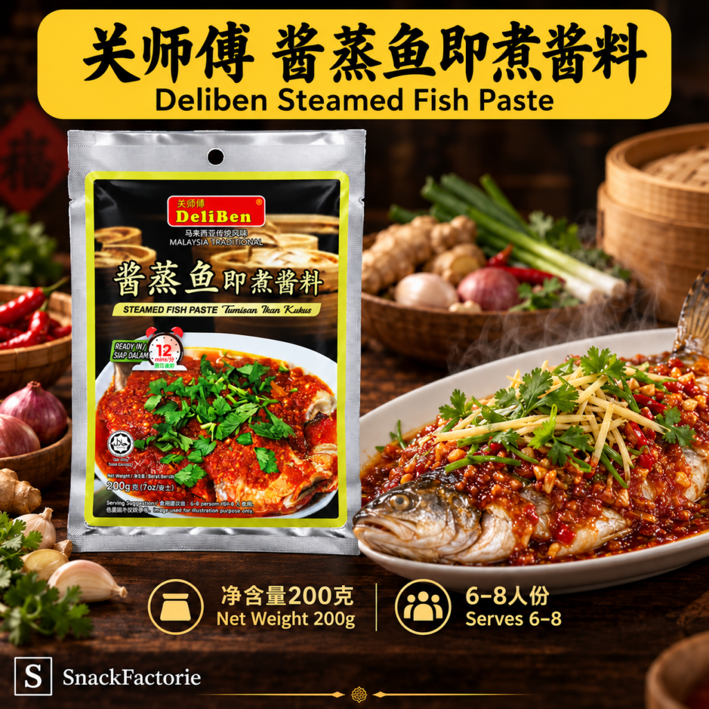 关师傅 酱蒸鱼即煮酱料 Deliben Steamed Fish Paste (200g)