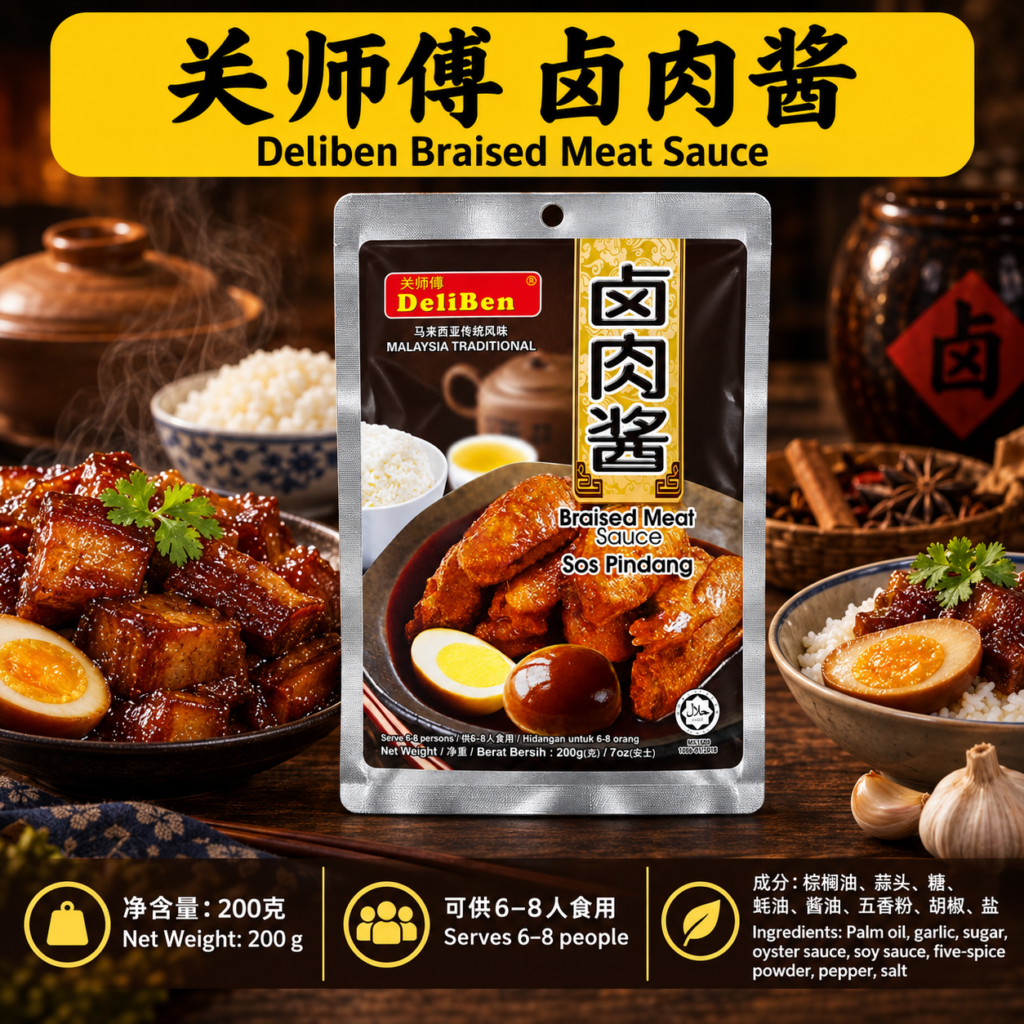 关师傅 卤肉酱 Deliben Malaysia Traditional Braised Meat Sauce (200g)